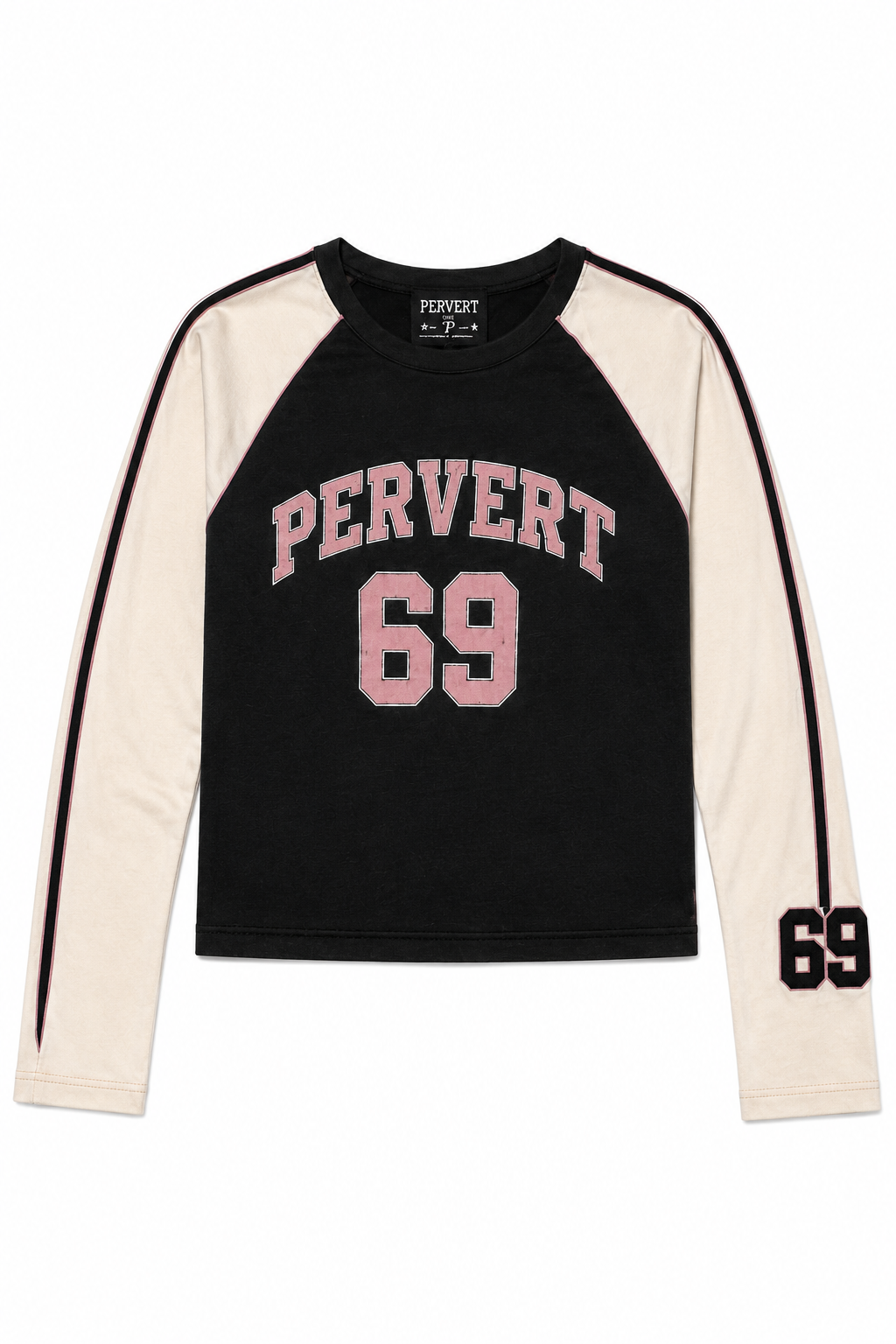 PERVERT 69 Long Sleeve Raglan Tee
