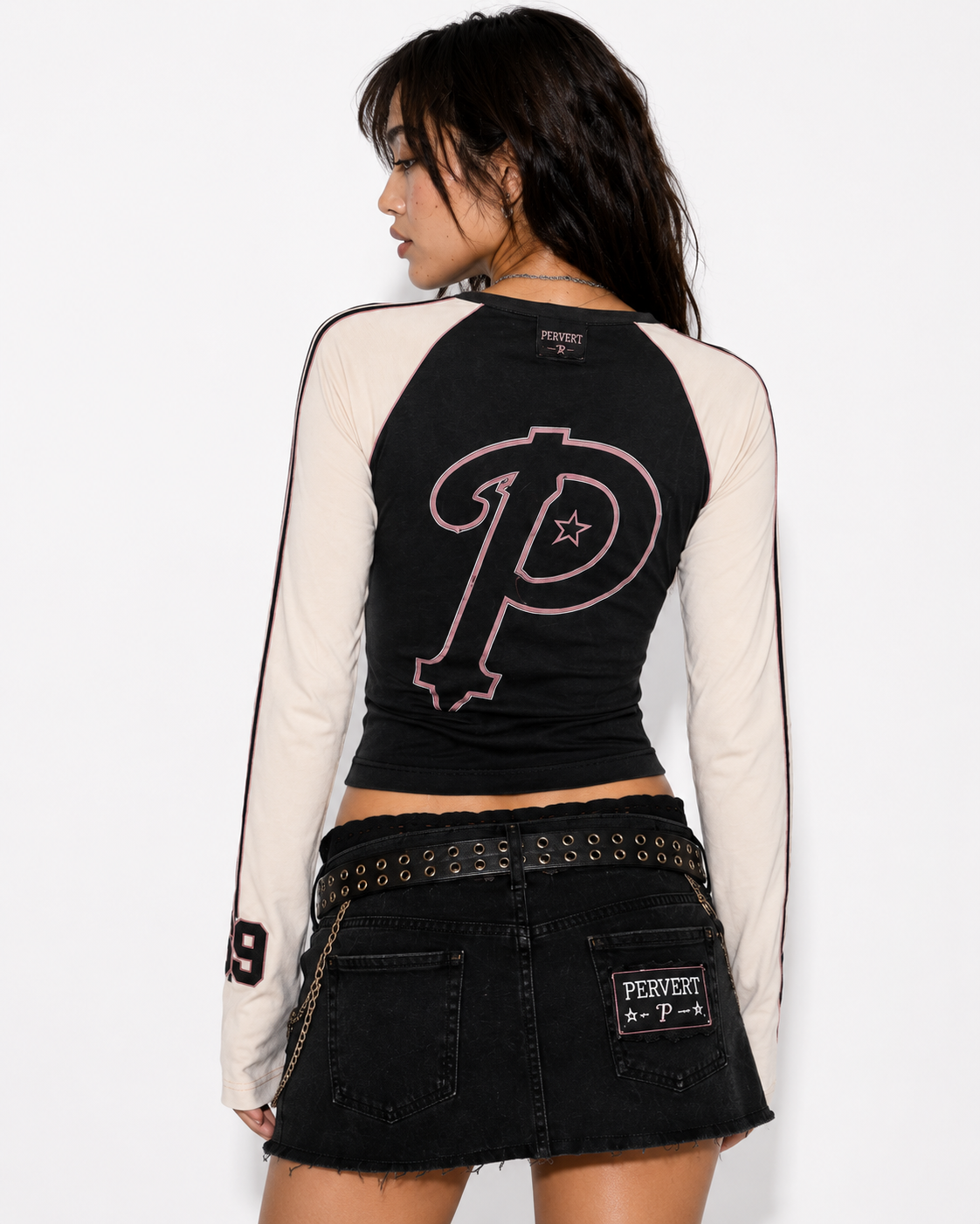 PERVERT 69 Long Sleeve Raglan Tee